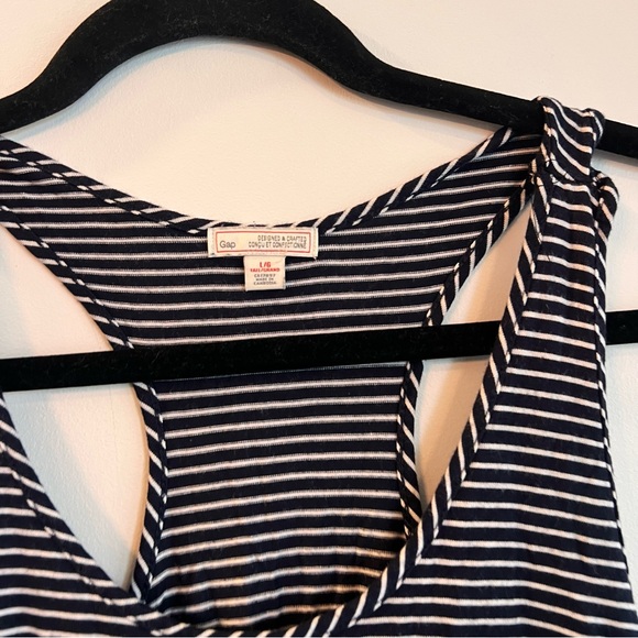 GAP Navy/White Stripe Dress - Size L - Picture 3 of 5
